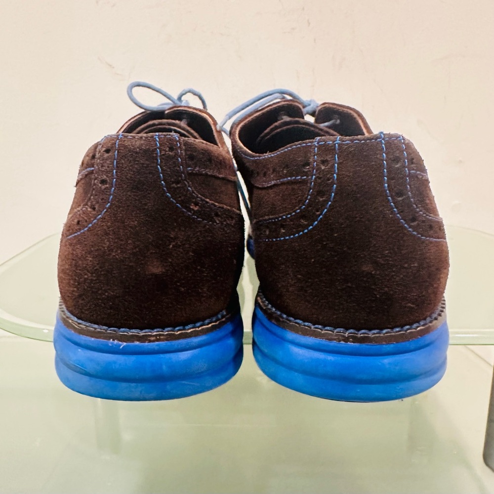 Donald J Pliner Shoes Oxford Mens Size 12 M Brown Suede - Picture 5 of 10
